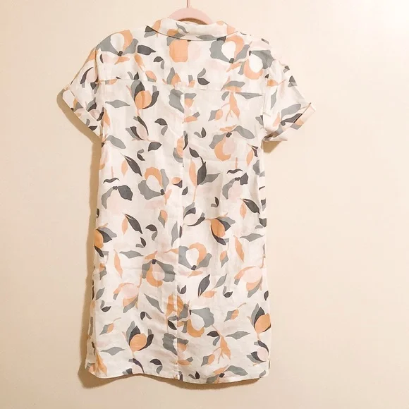 Rachel Zoe 100% Linen Floral Dress with buttons - Picture 5 of 5